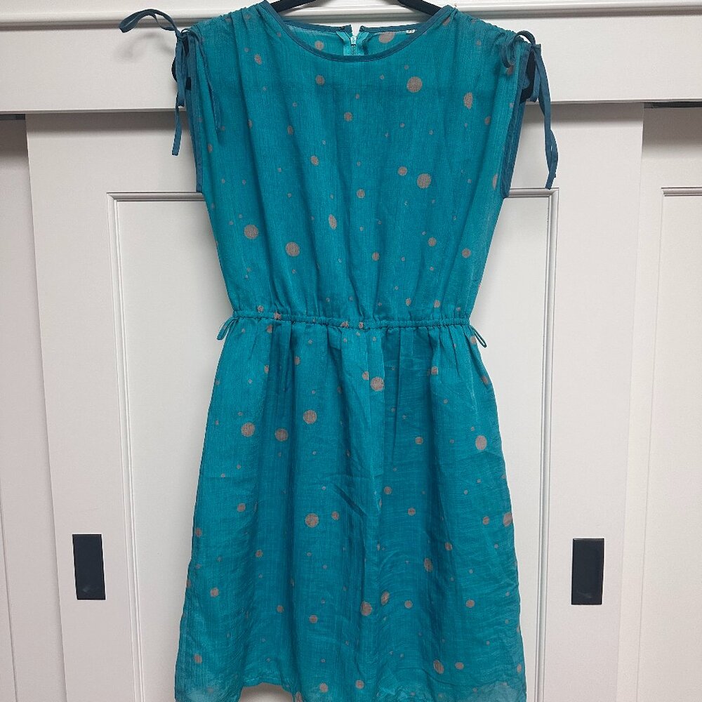 Vintage Linen Mini Dress - Size 6